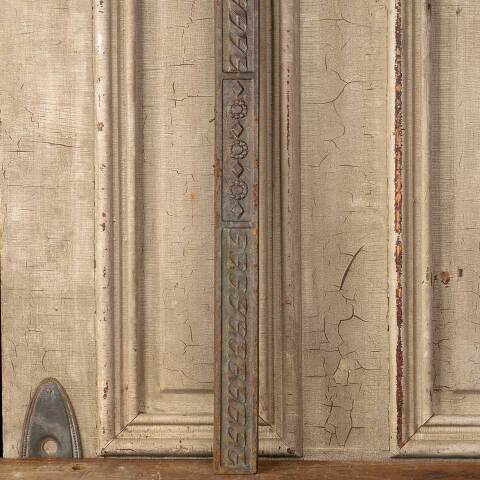 #49818 Salvaged Antique Cast Iron Fireplace Surround image 5