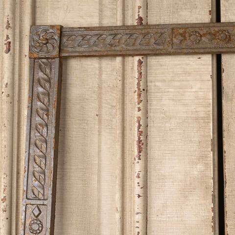 #49818 Salvaged Antique Cast Iron Fireplace Surround image 2