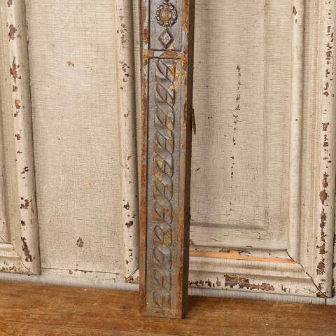 #49818 Salvaged Antique Cast Iron Fireplace Surround image 6