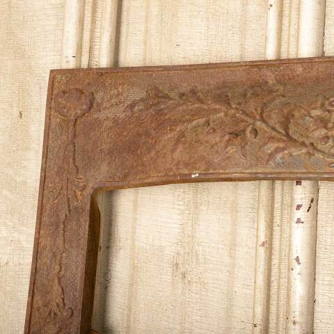 #49819 25x31 Antique Cast Iron Fireplace Surround image 2