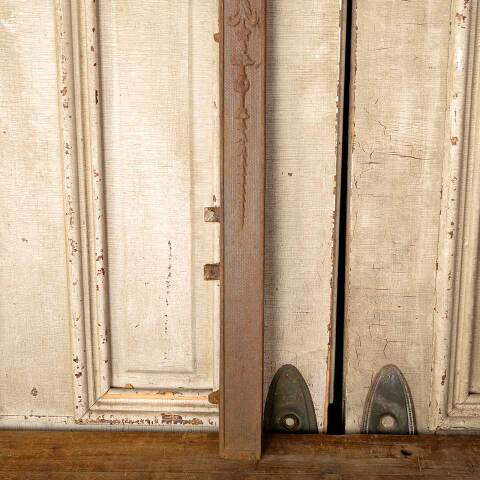 #49819 25x31 Antique Cast Iron Fireplace Surround image 5