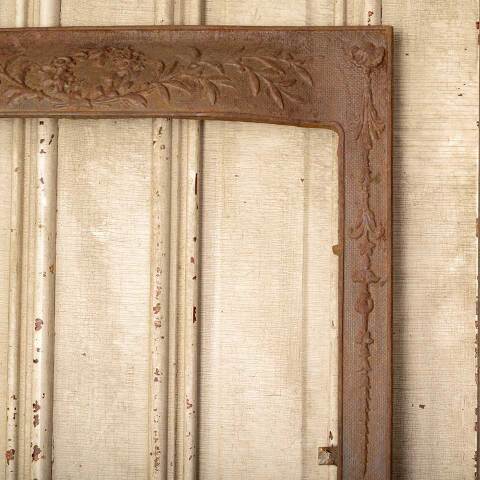 #49819 25x31 Antique Cast Iron Fireplace Surround image 4