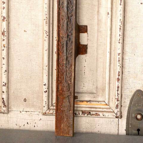 #49820 25x30 Antique Cast Iron Fireplace Surround image 3