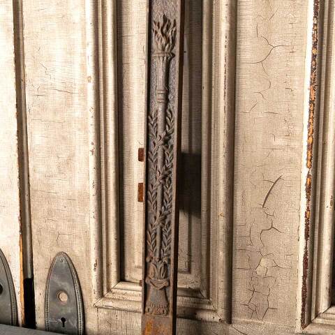 #49820 25x30 Antique Cast Iron Fireplace Surround image 6