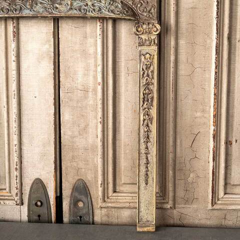 #49821 25x30 Antique Cast Iron Fireplace Surround image 6