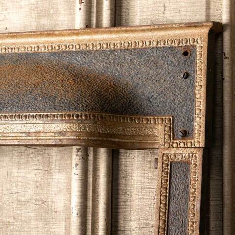 #49822 25x30 Antique Cast Iron Fireplace Surround image 5