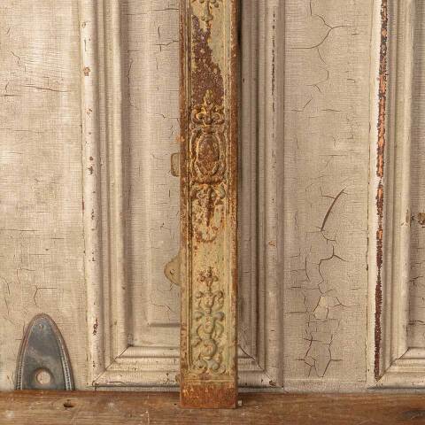 #49823 Salvaged Antique Cast Iron Fireplace Surround image 5