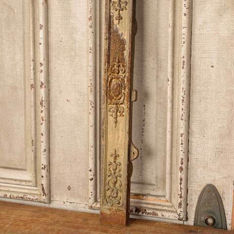 #49823 Salvaged Antique Cast Iron Fireplace Surround image 3