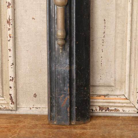 #49824 Antique Cast Iron & Brass Fireplace Surround image 4