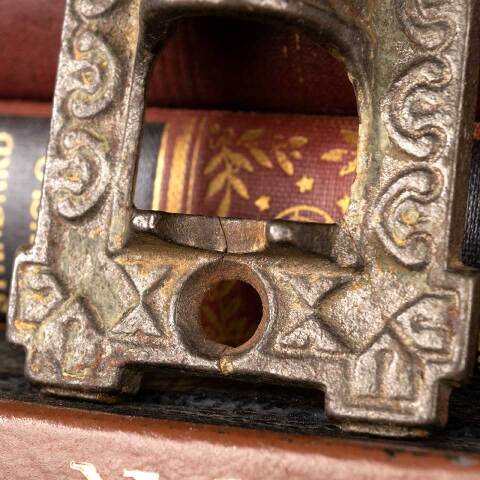#49829 Antique Oil Lamp Wall Mount Bracket image 4