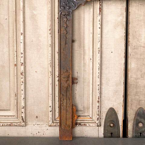 #49832 25x31 Antique Cast Iron Fireplace Surround image 3