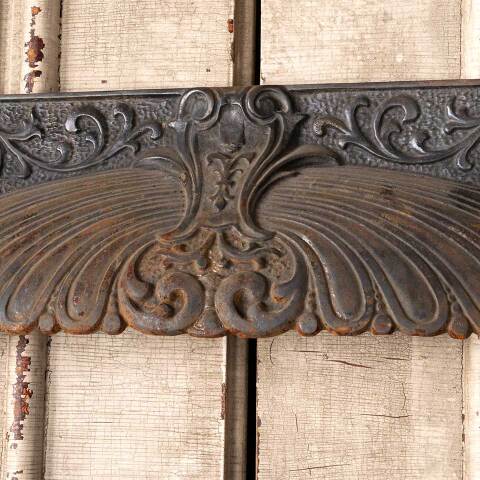 #49832 25x31 Antique Cast Iron Fireplace Surround image 4