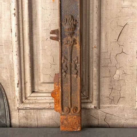 #49832 25x31 Antique Cast Iron Fireplace Surround image 7