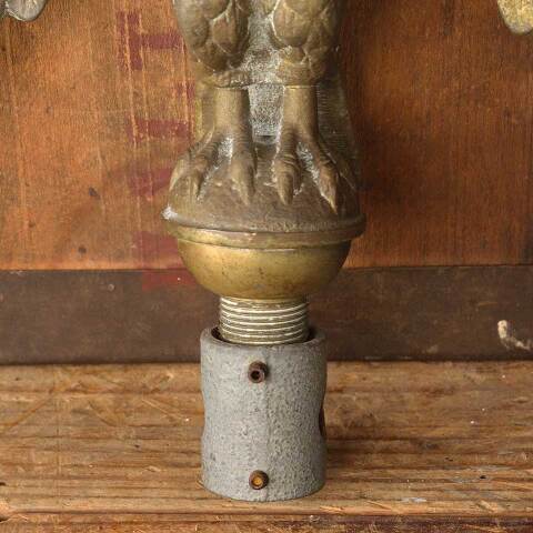 #49835 Salvaged Solid Brass Eagle Finial image 2