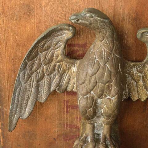 #49835 Salvaged Solid Brass Eagle Finial image 4