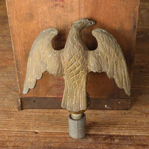 #49835 Salvaged Solid Brass Eagle Finial image 5
