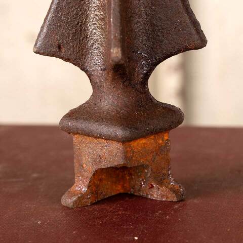 #49838 Antique Cast Iron Fence Post Finial Ornament image 7