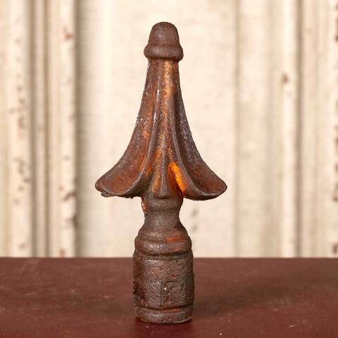 #49840 Salvaged Cast Iron Fence Post Finial Ornament image 3