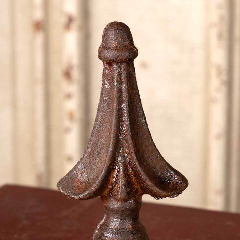 #49840 Salvaged Cast Iron Fence Post Finial Ornament image 2