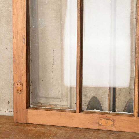 #49853 Antique Divided 3 Lite Wood Window Sash image 3