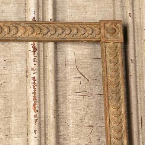 #49869 Salvaged Antique Cast Iron Fireplace Surround image 4