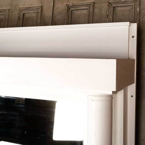 #49874 Antique Painted Wood Fireplace Mantel image 6