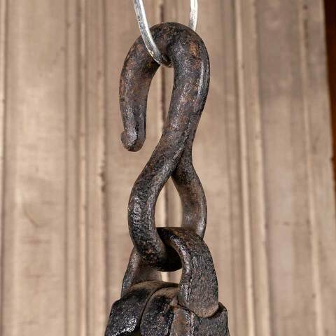 #49889 Antique Cast Iron Barn Pulley Hardware image 4