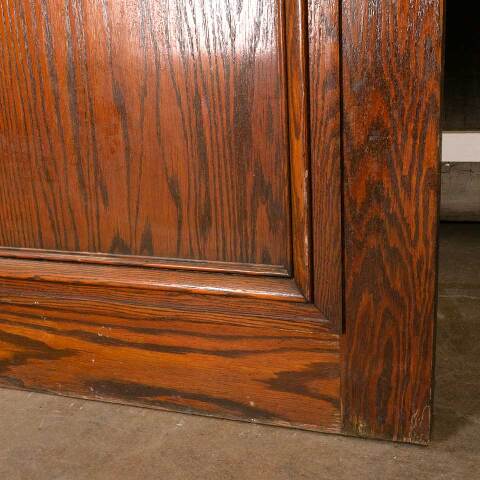 #49907 36x83 Antique Interior 2 Panel Oak Door image 4