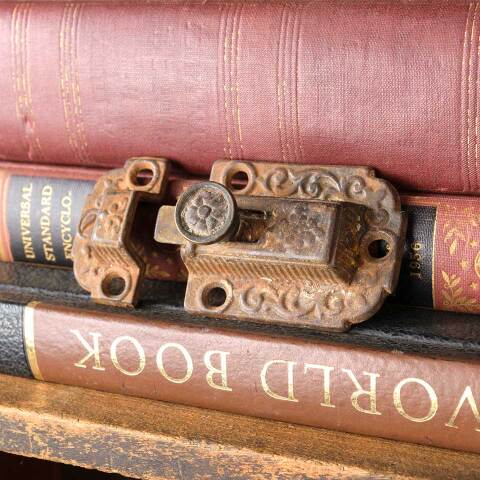 #49915 Antique Victorian Cabinet Latch Hardware image 4