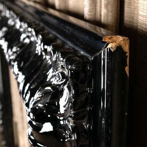 #49927 Large Lacquered Black Picture Frame image 2