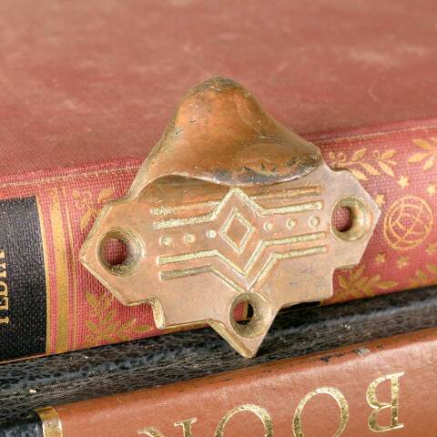 #49988 Antique Ornate Window Sash Lift Hardware image 4