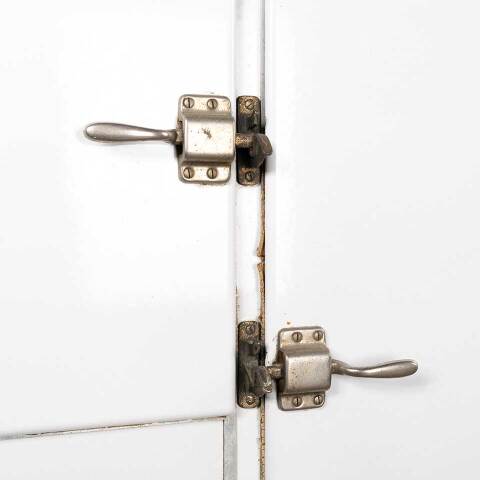 #49992 Antique Leonard Cleanable Ice Box Cabinet image 6