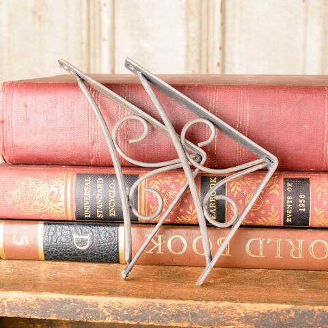 #49994 Set of Two Small Metal Shelf Brackets image 5