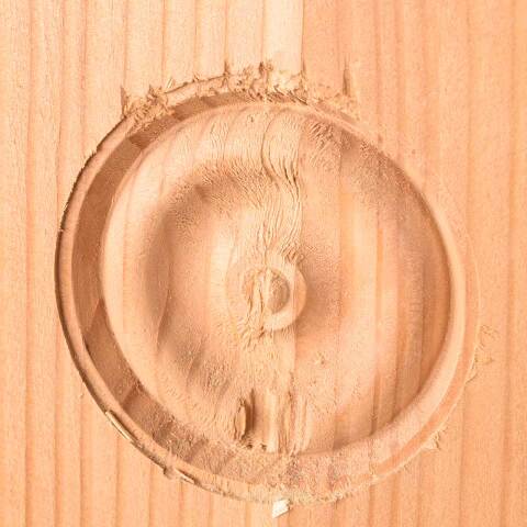 #50005 Pine Wood Interior Rosette Trim Block image 4