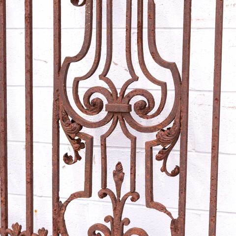 #50010 Antique Large Wrought Iron Driveway Gate image 8