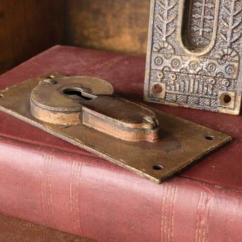 #50014 Antique Reading Pocket Door Pull Hardware image 5