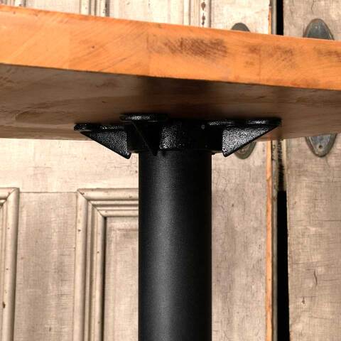 #50028 Square Wood & Metal Bistro Table image 6