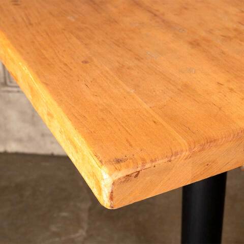 #50028 Square Wood & Metal Bistro Table image 7