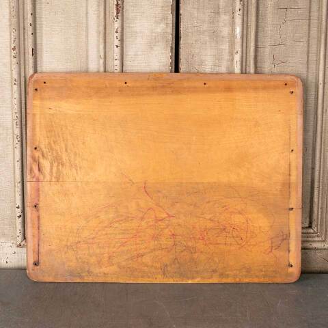 #50033 Salvaged Vintage Wood School Desk Top image 5