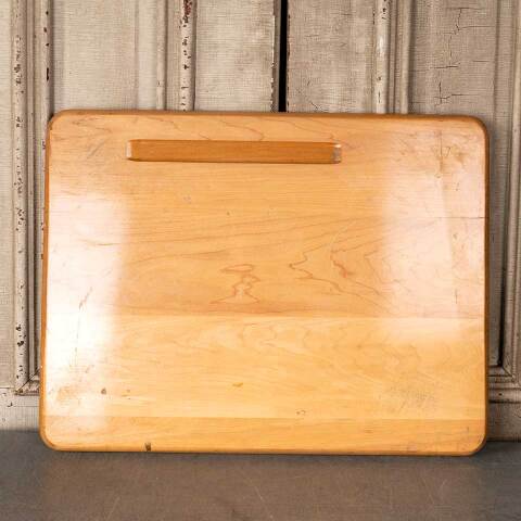 #50033 Salvaged Vintage Wood School Desk Top image 6