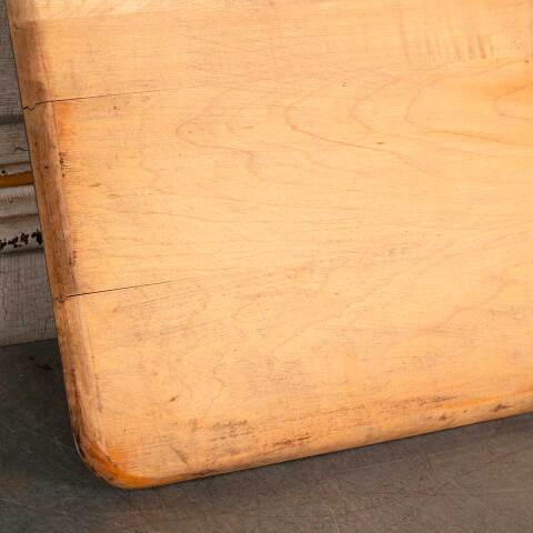 #50033 Salvaged Vintage Wood School Desk Top image 8