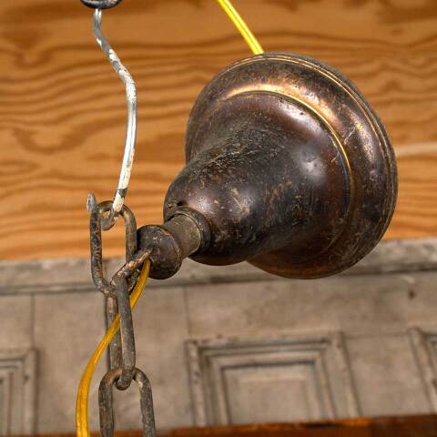 #50041 Salvaged Antique Victorian 2 Bulb Chandelier image 8