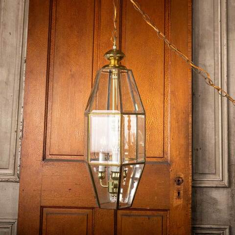 #50045 Vintage 3 Bulb Chandelier Light Fixture image 5