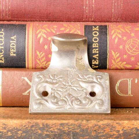 #50051 Reproduction Ornate Nickel Window Sash Lift image 5