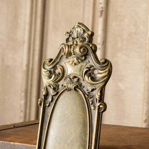 #50054 Antique Cast Brass Corbin Door Push Plate image 3