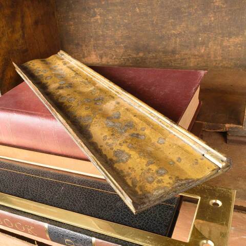 #50055 Salvaged Brass Entry Door Mail Slot image 4