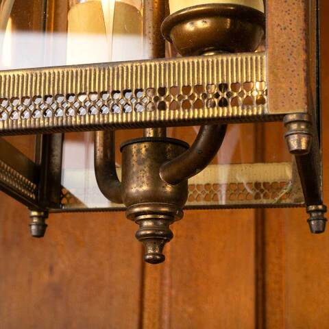 #50056 Vintage 2 Bulb Cut Glass Light Fixture image 5