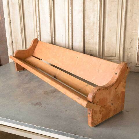 #50066 Vintage Wood Storage Shelf Rack image 4