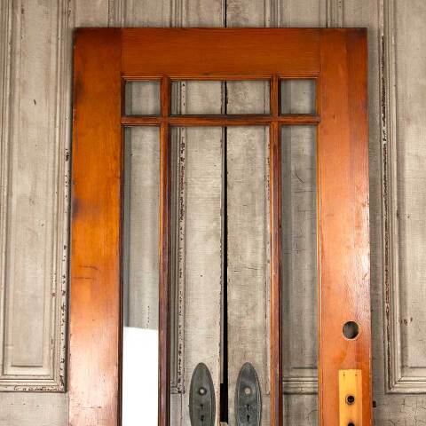 #50070 36x79 Antique 9 Lite Wood Entry Door image 2