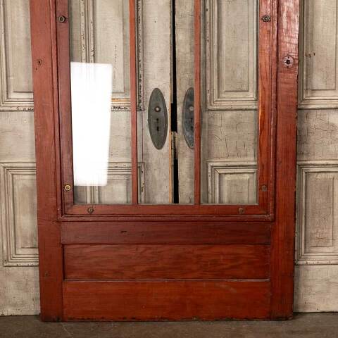 #50095 42x85 Salvaged Antique Wood Storm Door image 3